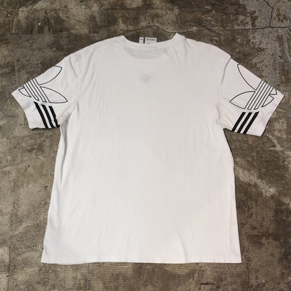 00s adidas logo sleeve T