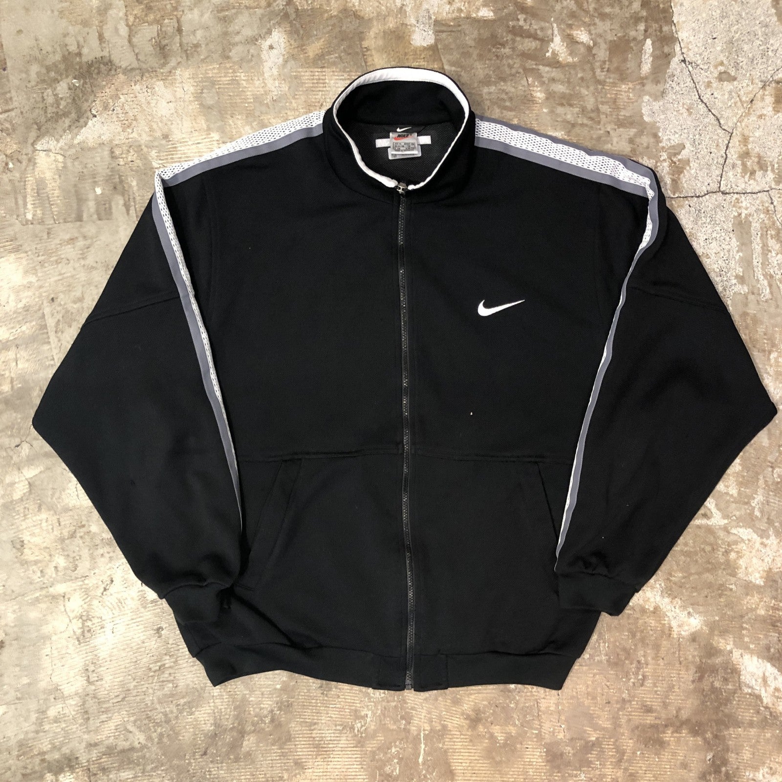 90s NIKE 白タグ サイドライントラックジャケット ワンポイントスウォッシュ – 【古着屋3peace】