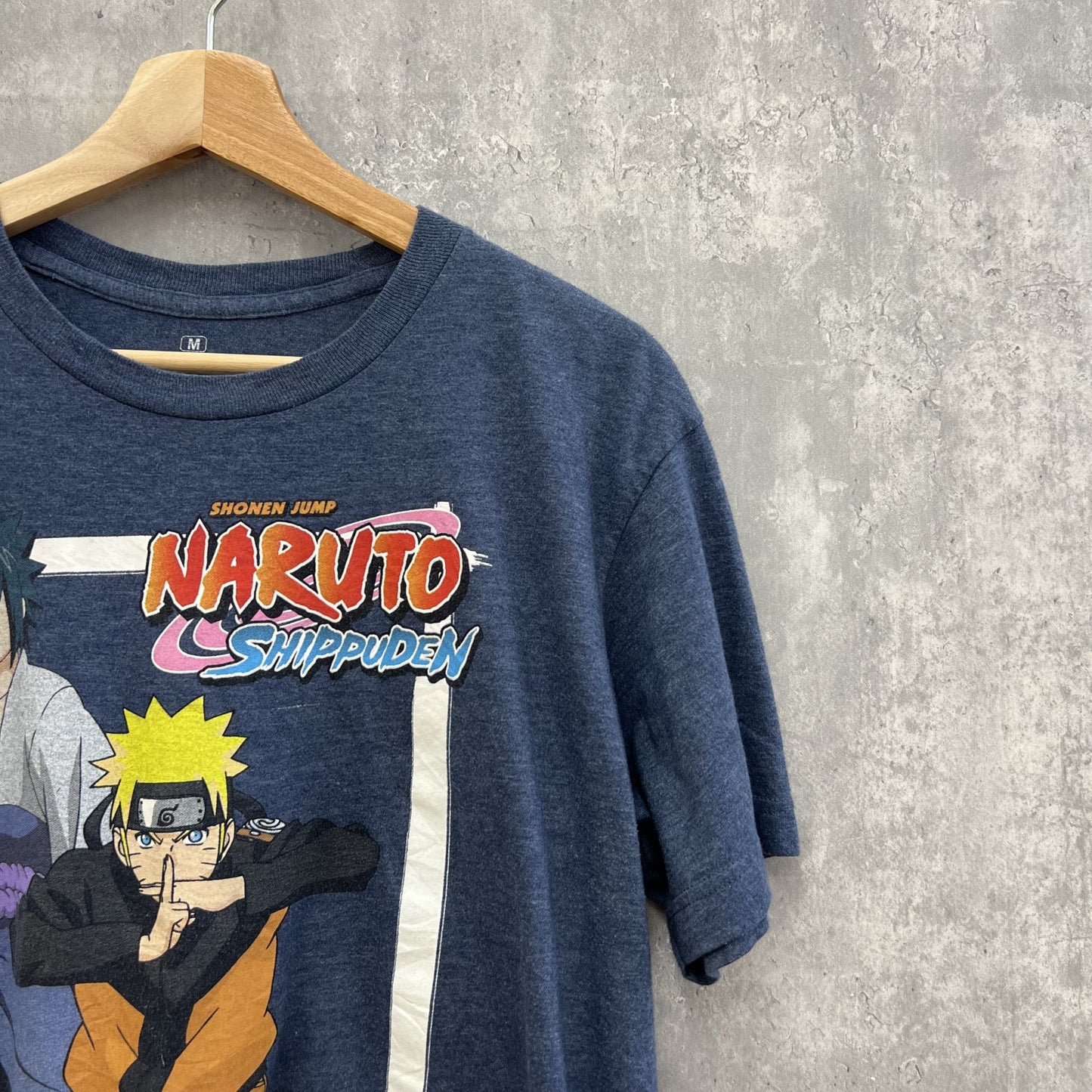 NARUTO 青年ナルト 青年サスケ アニメＴシャツ ジャンプ Mサイズ メキシコ製