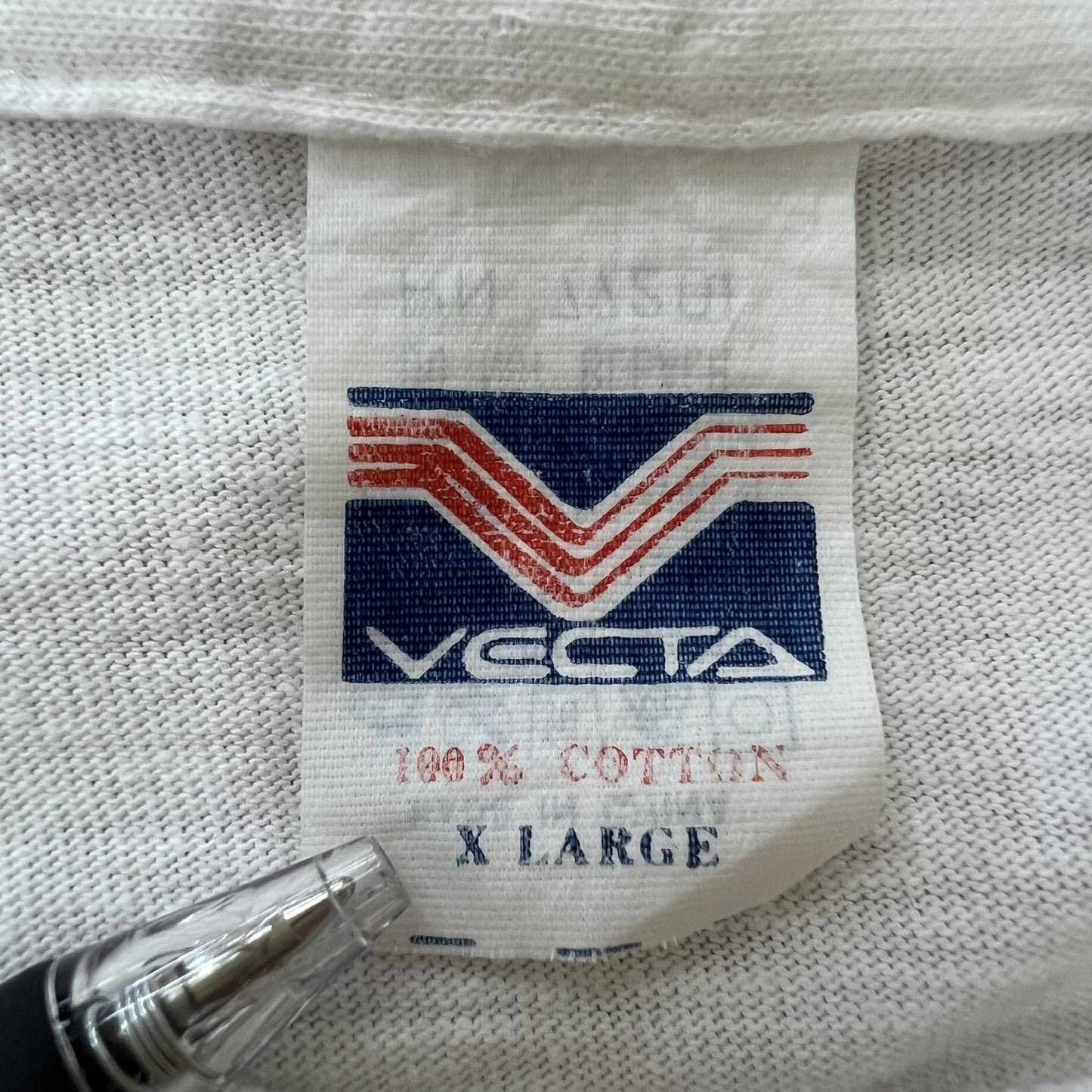 90s PEACEロゴ 半袖Ｔシャツ シングルステッチ VECTA社 20ヶ国 古着 XLサイズ