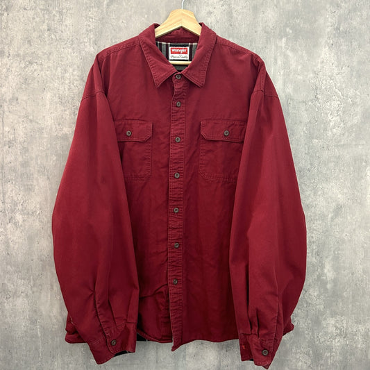 00s vintage Wrangler ラングラー　長袖　コットンシャツ　古着　3XL オールド　old