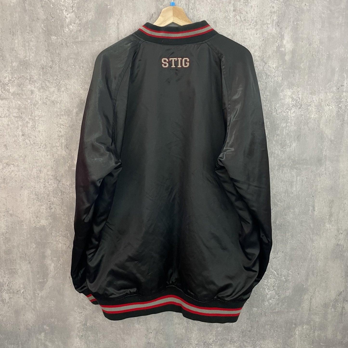 90s vintage 古着　ビンテージ　スタジャン　Stig ブラック　ストリート　リバーシブル　