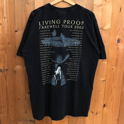 00s CHER シェール Living Proof Tour リヴィングプルーフツアー プリントTシャツ 2002年