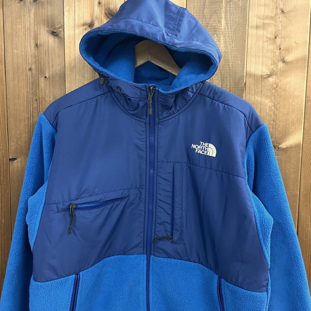 THE NORTH FACE ノースフェイス DENALI デナリ フリース Fleece フーディー HOODIE ジャケット JACKET 青 M  パーカー