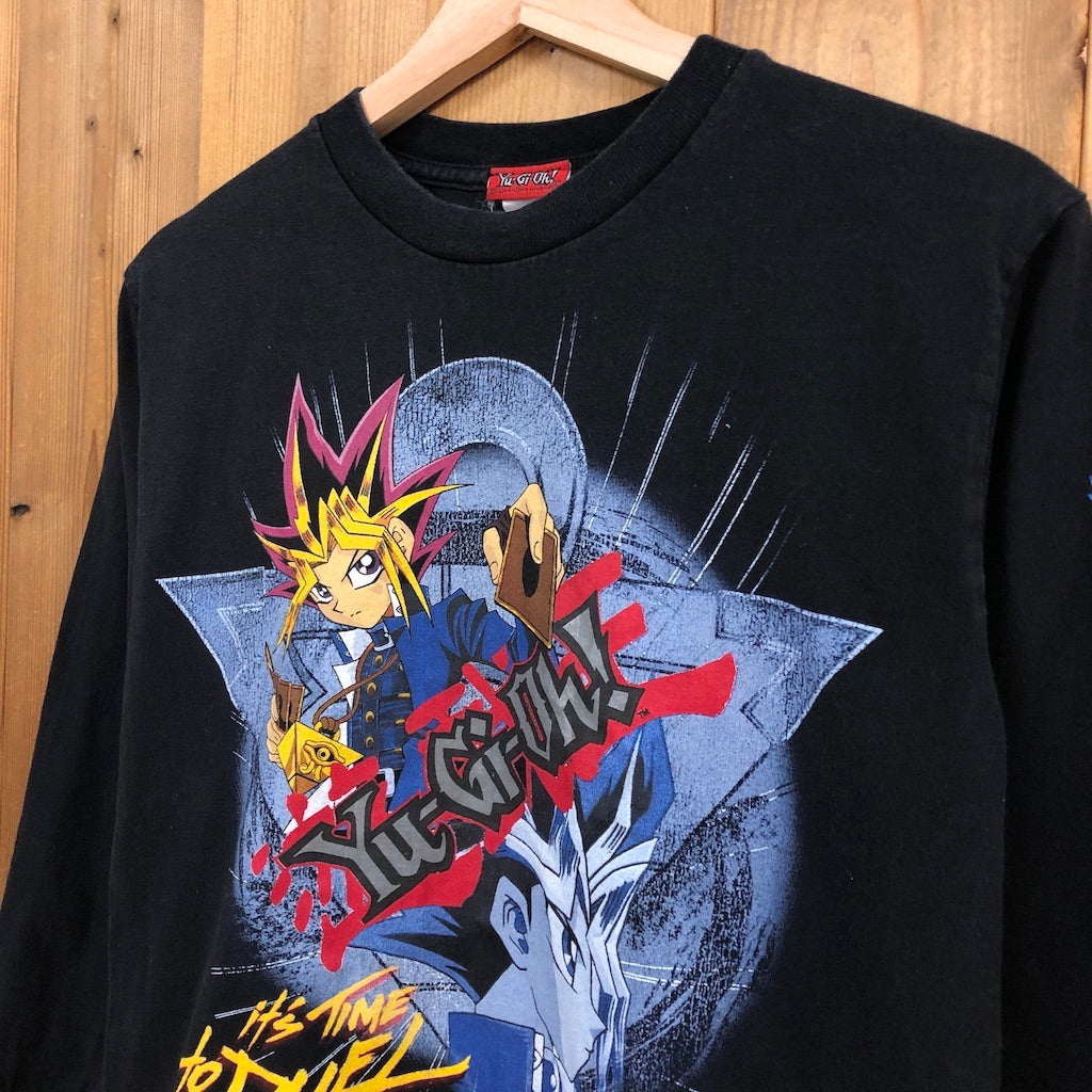 90s vintage 遊戯王 Yu-Gi-Oh! ロンT ロングTシャツ 長袖 ビッグプリント キャラクターTシャツ