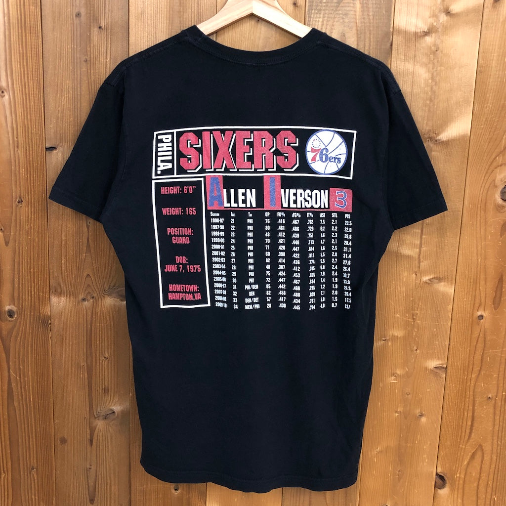 Mitchell & Ness ミッチェルアンドネス Allen Iverson アレンアイバーソン プリントTシャツ 半袖 カットソー コットン