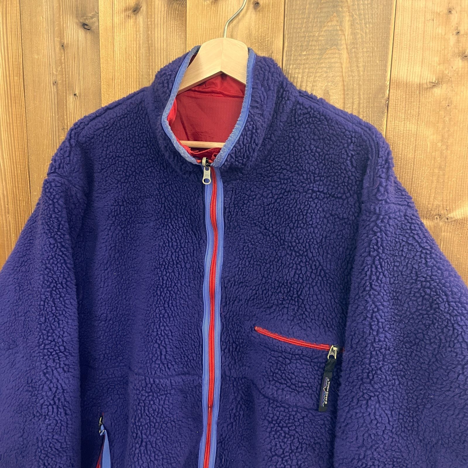 90s USA製 patagonia グリセード ジャケット エッグプラント フレンチ
