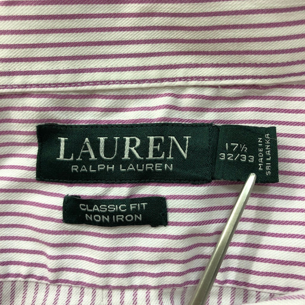 80s vintage RALPH LAUREN ラルフローレン 長袖シャツ BDシャツ ボタン