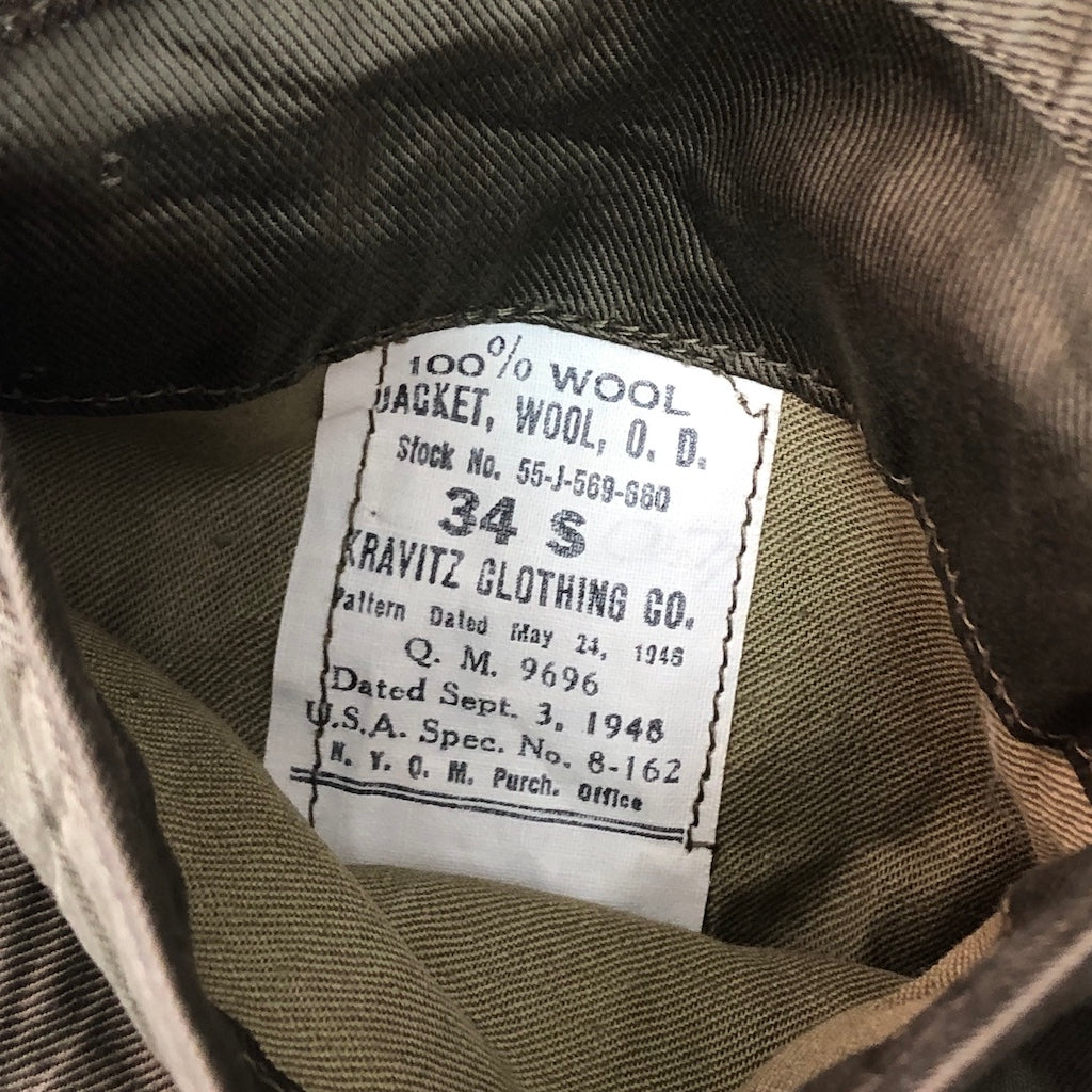 40s vintage U.S.ARMY アイクジャケット ミリタリージャケット ウール
