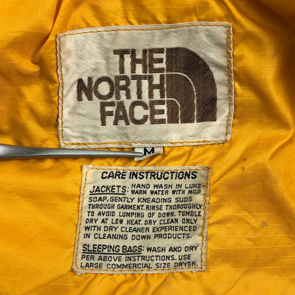 80s vintage THE NORTH FACE ノースフェイス 茶タグ BROOKS RANGE ブルックスレンジ オリジナル 初期  ダウンジャケット ジップアップ フルジップ