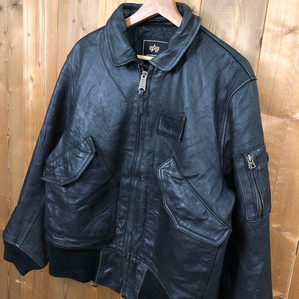 ALPHA INDUSTRIES アルファインダストリーズ CWU-36P レザージャケット