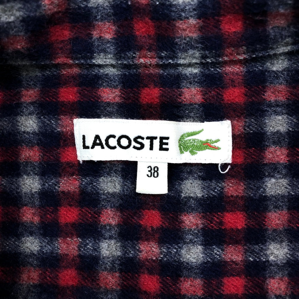 LACOSTE ラコステ ワンピース シャツワンピース 無地 長袖 – 【古着屋