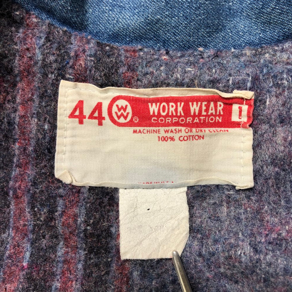 70s vintage USA製 WORK WEAR CORPORATION ワークウェアコーポレーション デニム カバーオール デニムジャケット