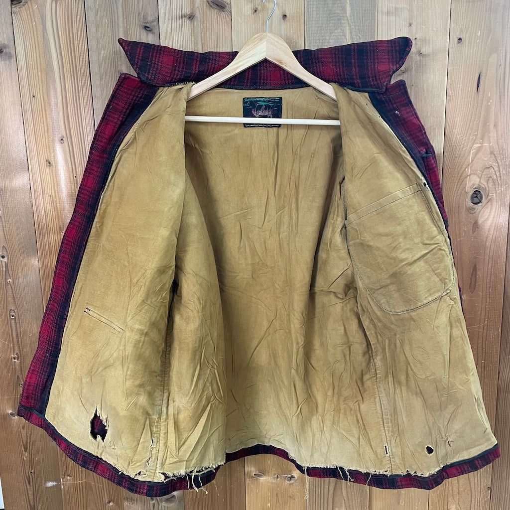 60s vintage WOOLRICH ウールリッチ ウールジャケット チェック柄 総柄