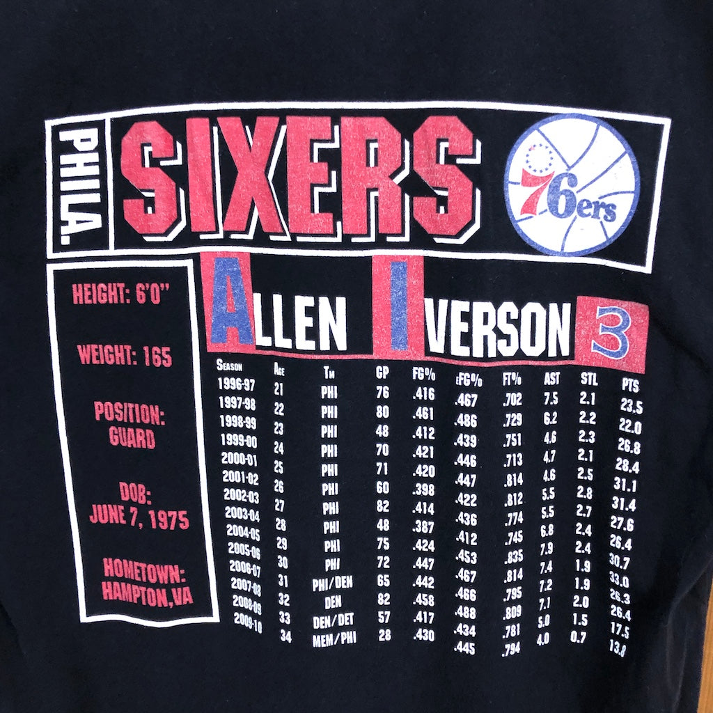 Mitchell & Ness ミッチェルアンドネス Allen Iverson アレンアイバーソン プリントTシャツ 半袖 カットソー コットン