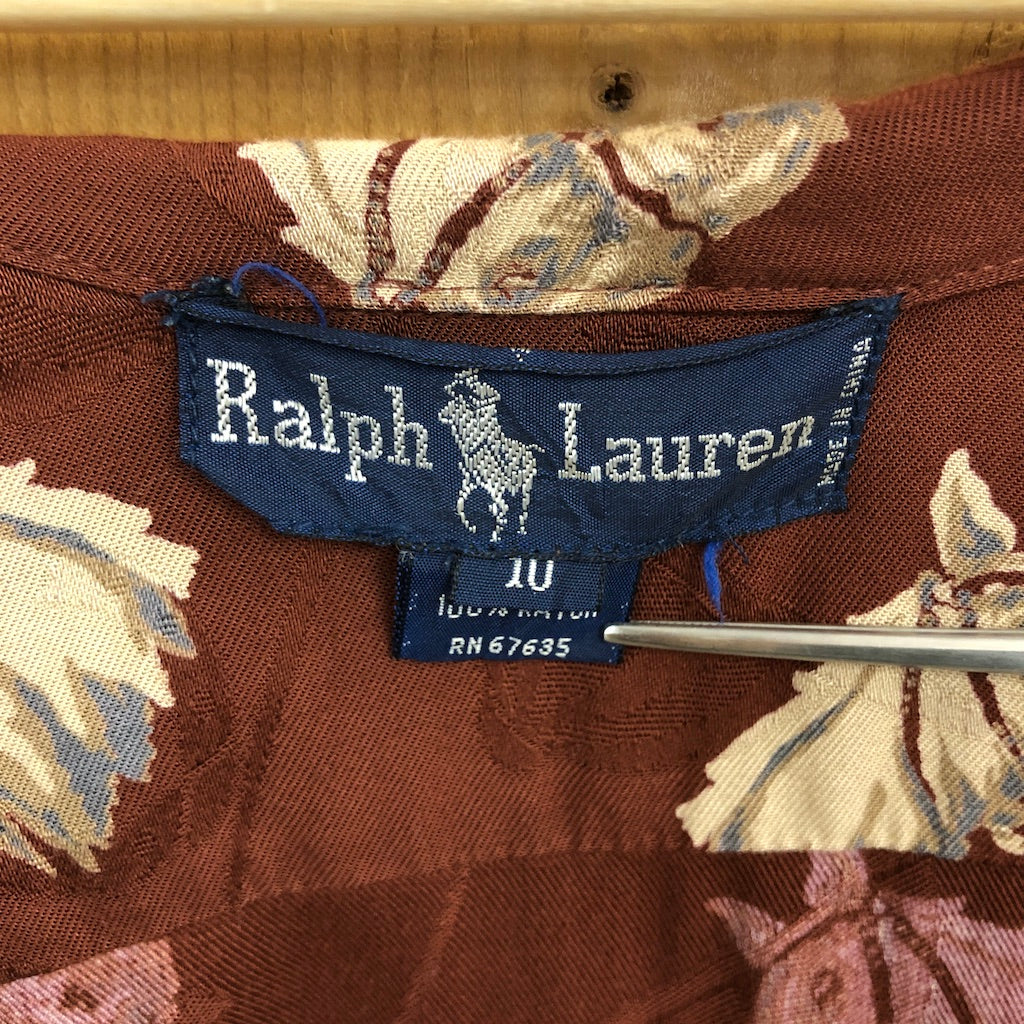 80~90s vintage Ralph Lauren ラルフローレン オープンカラーシャツ