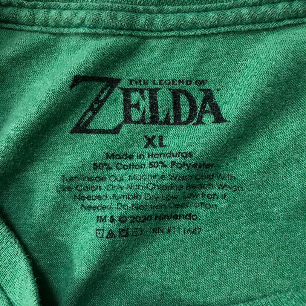 ゼルダの伝説 神々のトライフォース Tシャツ 半袖 カットソー リンク ビッグプリント ゲームTシャツ