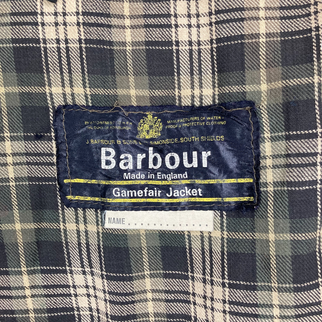 Barbour バブアー made in England gamefair - ミリタリージャケット