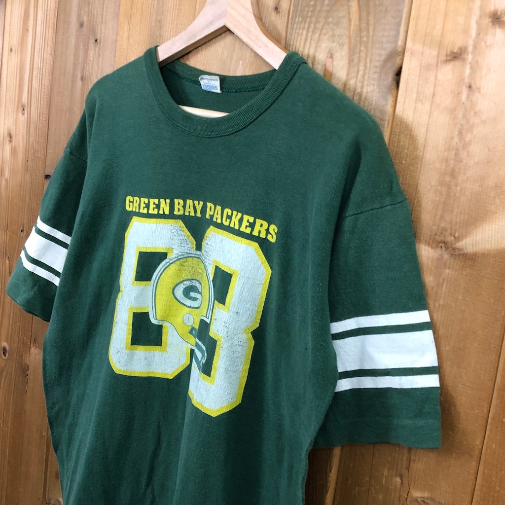 70s vintage USA製 Champion チャンピオン NFL Green Bay Packers グリーンベイパッカーズ プリントTシャツ