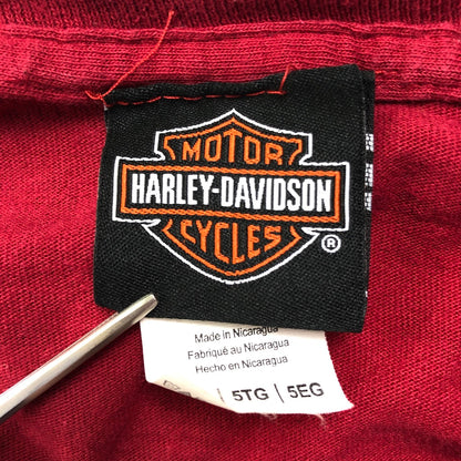 2018年 HARLEY-DAVIDSON ハーレーダヴィットソン 両面プリント ロンT ロングTシャツ ビッグサイズ