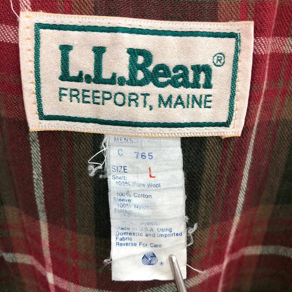 llbean ウールジップアップワークジャケット