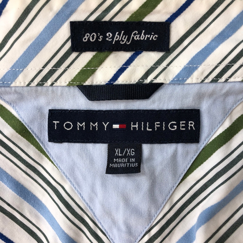 TOMMY HILFIGER トミーヒルフィガー BDシャツ 長袖シャツ ストライプ柄