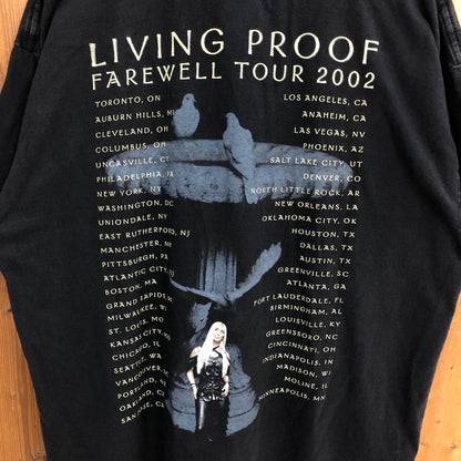 00s CHER シェール Living Proof Tour リヴィングプルーフツアー プリントTシャツ 2002年