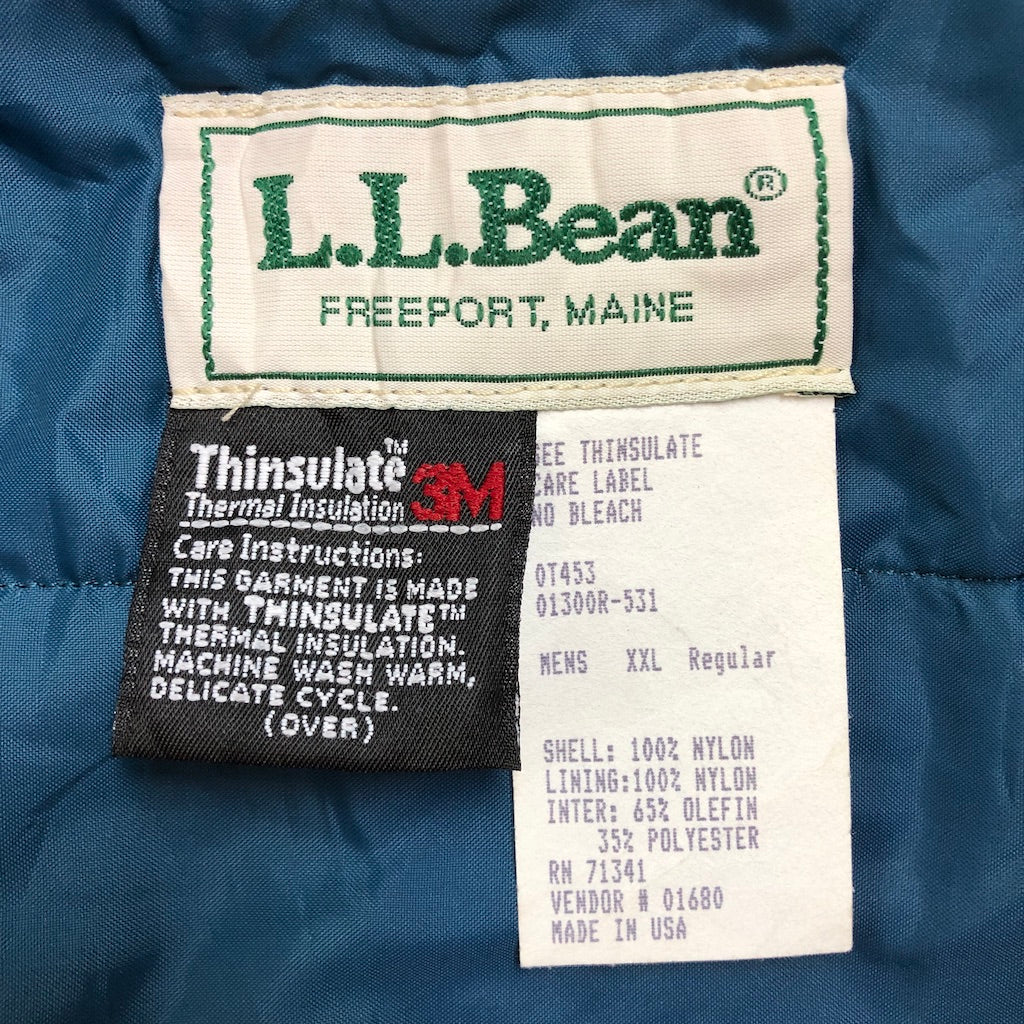 USA製 L.L.Bean エルエルビーン アノラックパーカー チロリアンテープ ナイロン プルオーバー 古着/USED