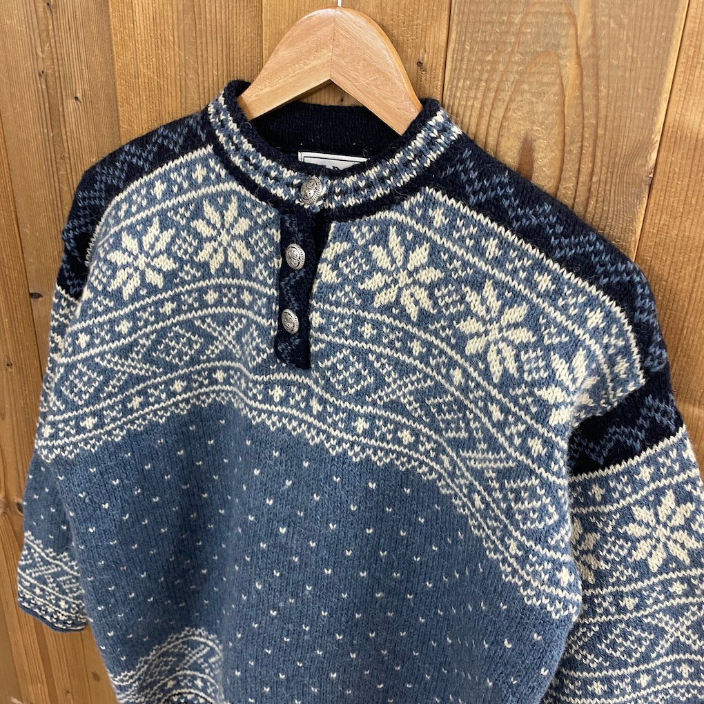 90s vintage USA製 L.L.Bean エルエルビーン チロリアンニット メタル