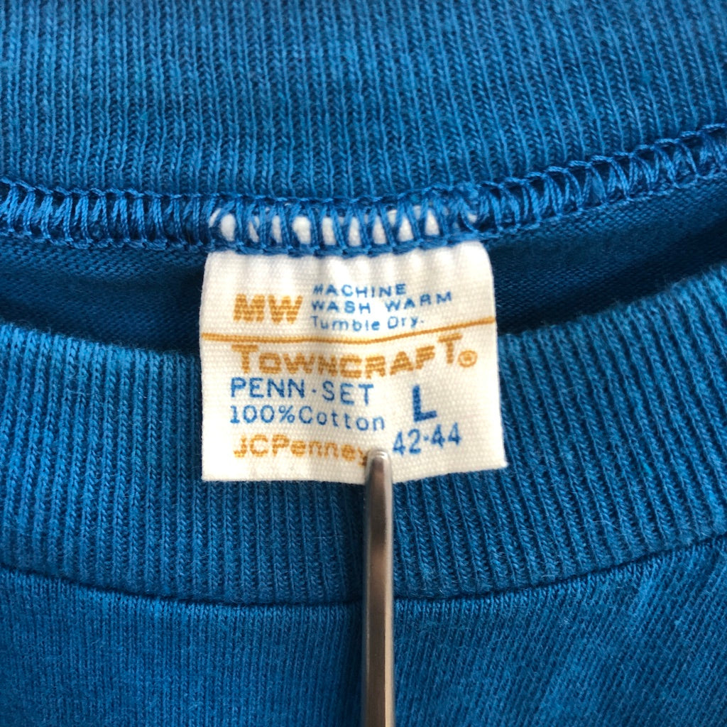 70s vintage USA製 JC Penny TOWN CRAFT ポケットTシャツ 100%コットン