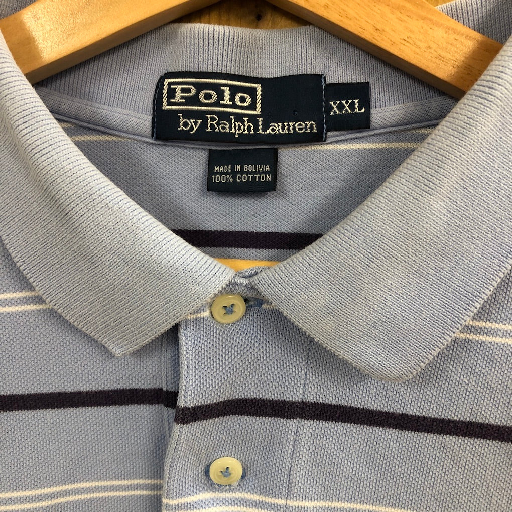 Polo by Ralph Lauren ポロバイラルフローレン ポロシャツ 半袖 ボーダー ワンポイント ロゴ 刺繍